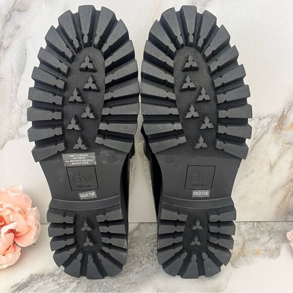 DOLCE VITA Larazzo Chain Platform Lug Sole Loafers in Black Size 11 NEW - Picture 12 of 16